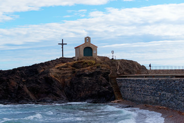 Saint-Vincent chapel in Collioure harbor