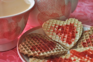 sweet valentines and tea milk