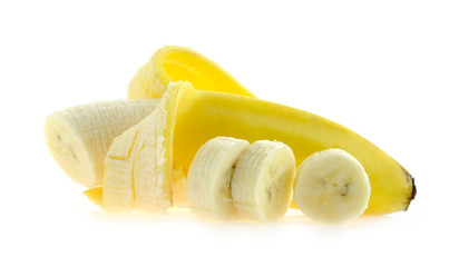 Banana isolated on white background.