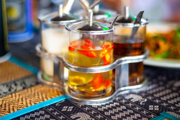 thai seasoning on the table