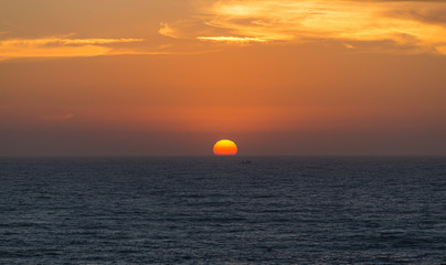 Obraz premium Coucher de soleil sur l'océan