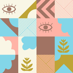 Naive Art Vector Pattern Design