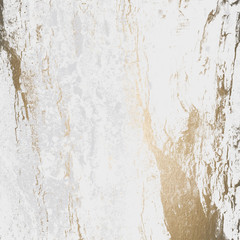 Luxury grunge texture. Gold Splash. Effect overlay gold. Light gray background. High quality print.