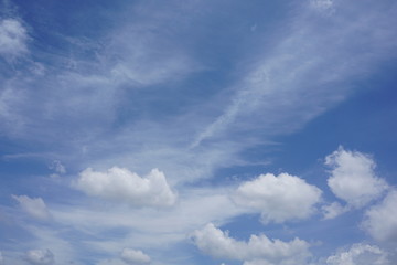 blue sky with white clouds