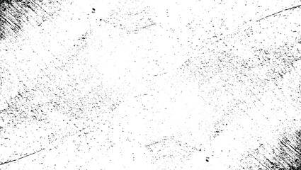 Abstract vector noise. Small particles of debris and dust. Distressed uneven background. Grunge texture overlay with fine grains isolated on white background. Vector illustration. EPS10.
