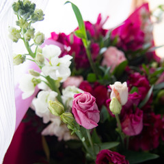 Fototapeta premium bouquet of bright fresh flowers