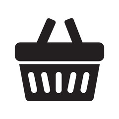 Basket vector icon , lorem ipsum Flat design