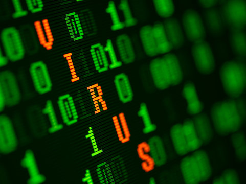 Virus found in binary data