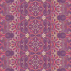 Lavender vintage vector seamless pattern damask Background