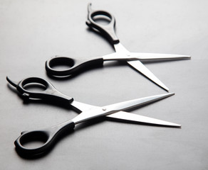 Scissors for haircuts. Professional tool