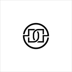  DD Circle Letters Logo Design Template