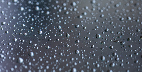 rain drops on the window surface