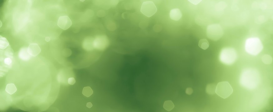 Abstract green bokeh background - green christmas lights - nature concept - spring, wellness, recreation and relaxation