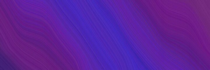 flowing designed horizontal header with dark slate blue, indigo and slate blue colors. dynamic curved lines with fluid flowing waves and curves