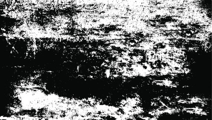 Aged stone wall texture. Grainy messy overlay of empty, aging, scratched wall. Grunge rough dirty background. Vector Illustration. Black isolated on white background. EPS10.