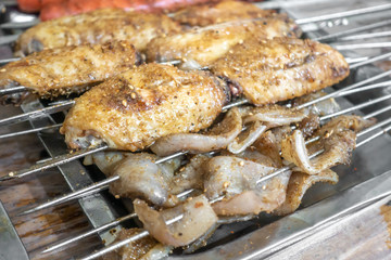 A barbecue on the stove