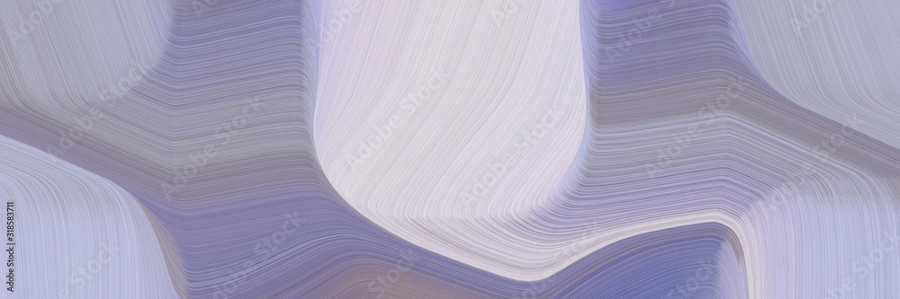Poster modern banner design with pastel purple, light gray and slate gray colors. dynamic curved lines with
