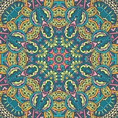 Vintage background seamless pattern. Ethnic geometric print.