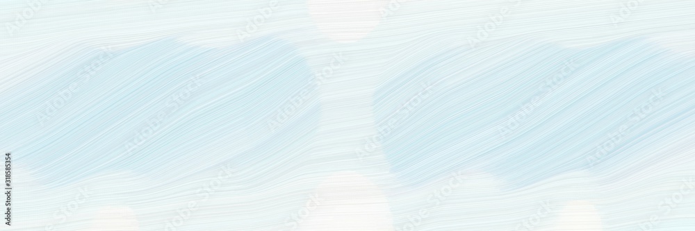 Poster surreal horizontal header with lavender, powder blue and mint cream colors. dynamic curved lines with fluid flowing waves and curves