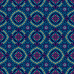 Seamless abstract background tiled vector pattern geometric flowers