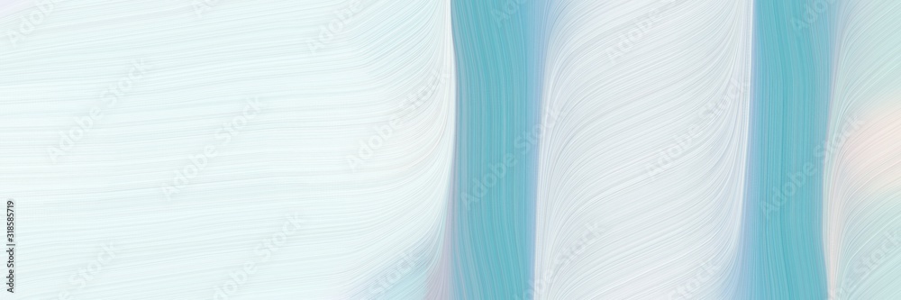 Poster artistic horizontal header with lavender, medium aqua marine and pastel blue colors. dynamic curved 