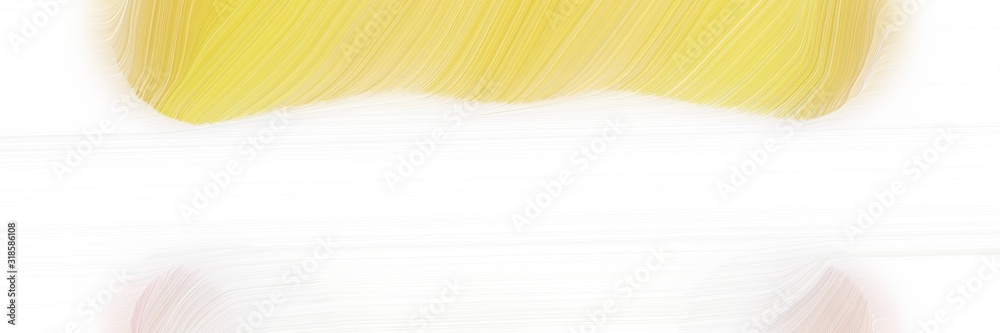 Poster dynamic banner with pastel orange, khaki and white smoke colors. dynamic curved lines with fluid flo