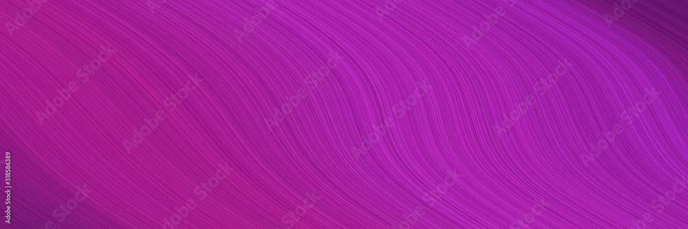 Poster decorative banner with dark magenta, dark orchid and medium orchid colors. dynamic curved lines with