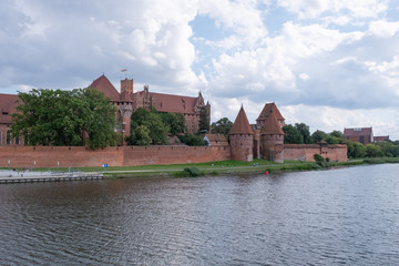 Naklejka na ściany i meble Polen-LitauenDie Ordensburg Marienburg in Masuren Polen