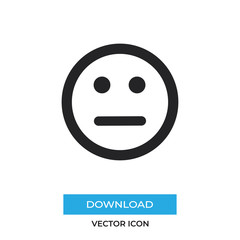 Sad vector icon, simple sign for web site and mobile app.