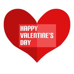 Icon heart with text 