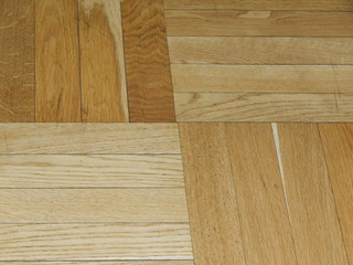 Old parquet floor close up