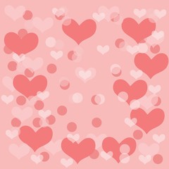 seamless background with hearts