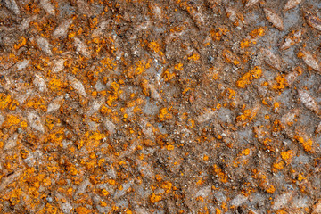 Rusty metal background with streaks of rust. Rust stains. Rysty corrosion. rust on old metal background