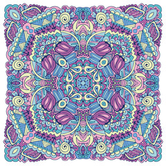 Tribal indian ethnic seamless design. Festive colorful mandala pattern