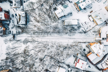 City after heavy snow