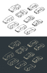 Cars isometric Set