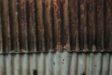 rusty corrugated metal background
