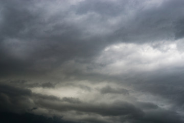 Beautiful dramatic dark storm, Cloudy sky background.