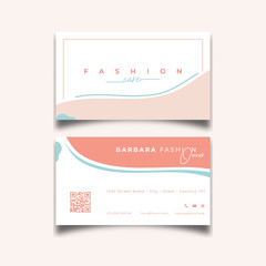 Business card fashion abstract Minimalist Template