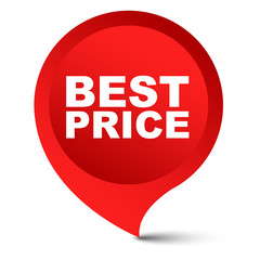 red vector banner best price