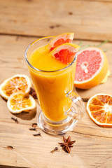 winter drink with orange