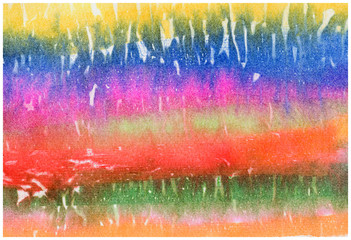 abstract colorful background with colors bleeding