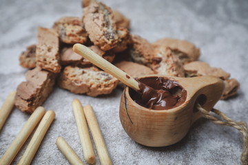 delicious mouth-watering sweets on the table