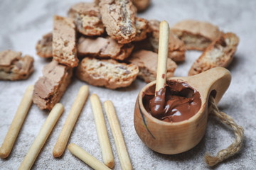 delicious mouth-watering sweets on the table