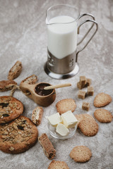 delicious mouth-watering sweets on the table