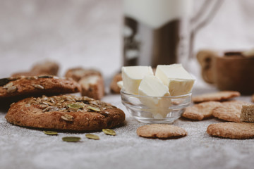delicious mouth-watering sweets on the table