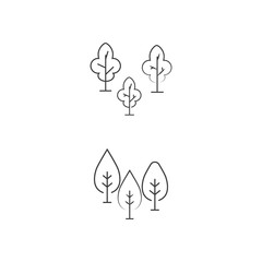 Tree Line Logo Template vector symbol