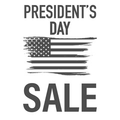 happy president's day poster banner template vector