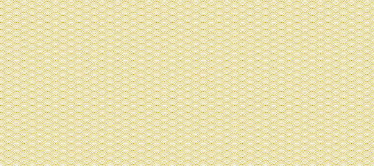 Vector Seamless Geometric Pattern, Golden Circles on White Background.