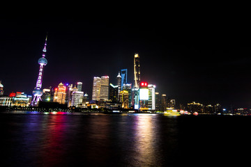 Obraz na płótnie Canvas Shanghai bei Nacht Skyline